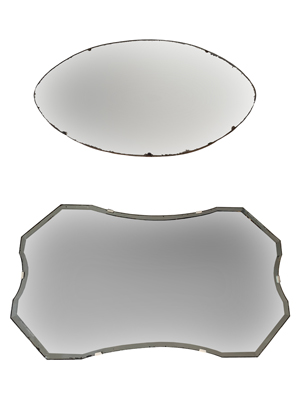 Oval Antique Wall Mirrors Props, Prop Hire