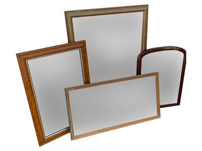 Wood Framed Mirrors Props, Prop Hire