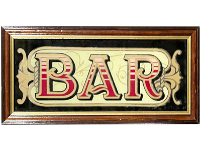 Bar Pub Mirror Props, Prop Hire