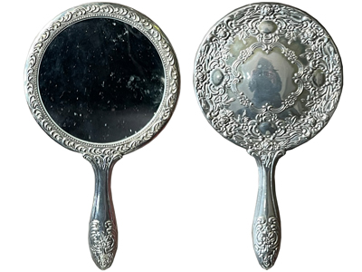 Silver Hand Mirror Props, Prop Hire