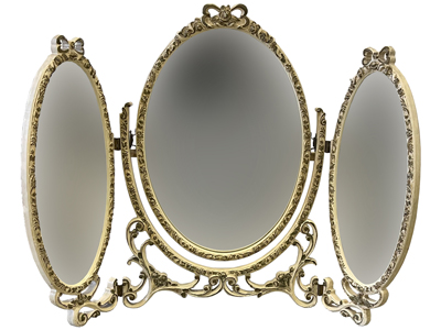 3 Part Dressing Table Mirror Props, Prop Hire