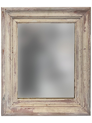 Framed Wall Mirror Distressed Look Props, Prop Hire