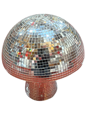 Mushroom Mirror Balls Props, Prop Hire