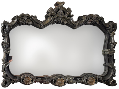Magnificent Heavily Carved Large Antique Mirror Props, Prop Hire