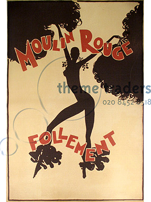 Moulin Rouge Handpainted Panels Props, Prop Hire