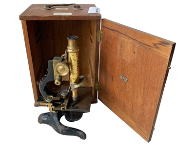 Zeiss Antique Brass Microscope Props, Prop Hire