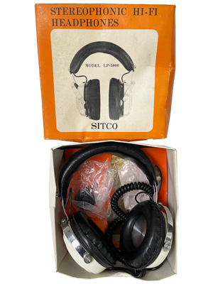 Retro Sitco Headphones Props, Prop Hire