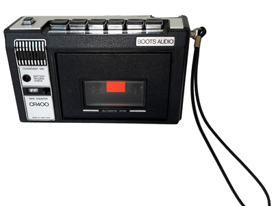 Boots Portable 80S Cassette Recorder Props, Prop Hire
