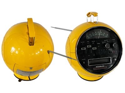 Spaceship Helmet Prinz Cassette Radio Props, Prop Hire