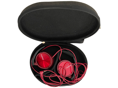 Red Headphones Props, Prop Hire