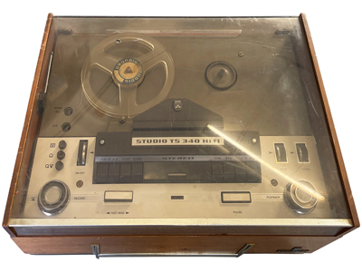 Retro Grundig Studio Ts Reel To Reel Tape Recorder Wood Veneer Props, Prop Hire