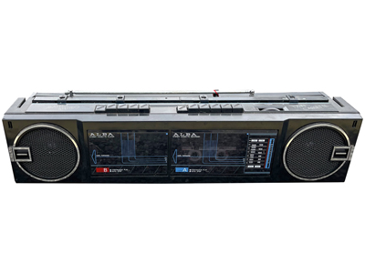 Alba Ghetto Blaster Twin Cassette Props, Prop Hire