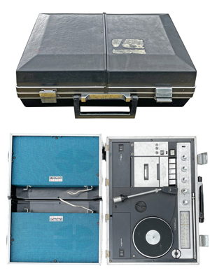 Record Player Retro in Attache Case Props, Prop Hire