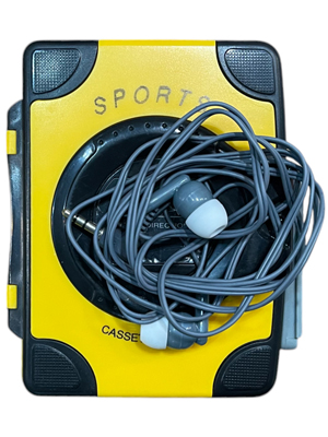 Sports Cassette (Walkman Style) Props, Prop Hire