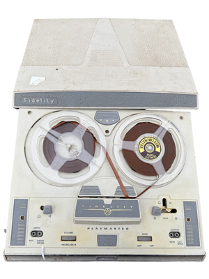 Fidelity Reel to Reel Tape Recorder Vintage Props, Prop Hire