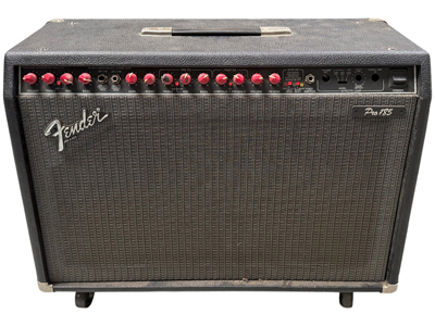 Retro Fender Pro 185 Amplifier Speaker with Red Controls Props, Prop Hire