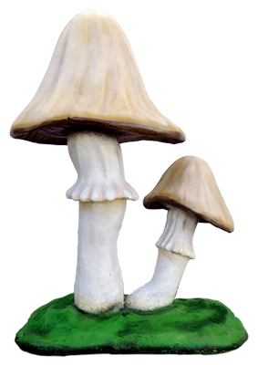 Double Mushrooms Toadstools Props, Prop Hire