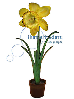 Giant Daffodil Statues Props, Prop Hire