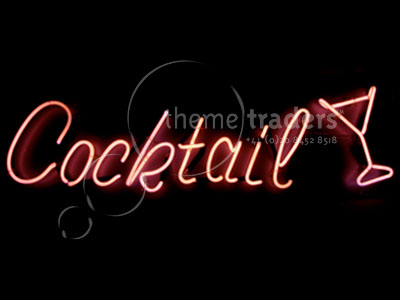 Neon Cocktails signs Props, Prop Hire