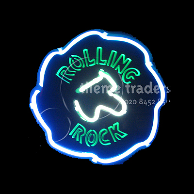 Rolling Rock Neons Props, Prop Hire