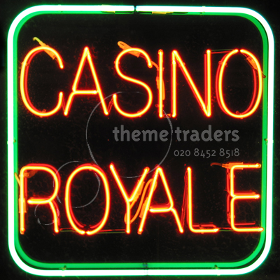 Casino Royale Neons signs Props, Prop Hire