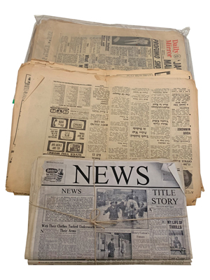 Old Newspapers Props, Prop Hire