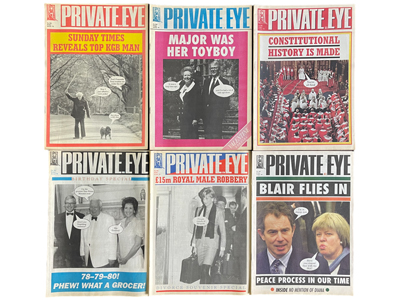 Private Eye Magazines 1990 Onwards (300 Different Available) Props, Prop Hire