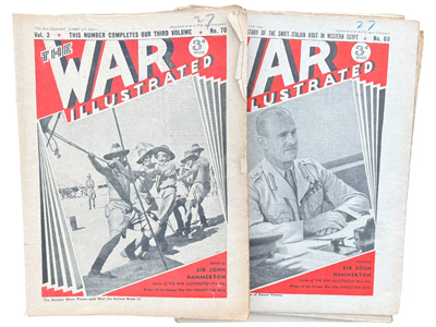 1940s War Illustrated Magazines (150 available) Props, Prop Hire