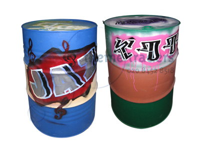 Graffiti Oil Drums Props, Prop Hire