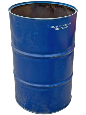 Blue Open End Oil Drums (One end) Props, Prop Hire