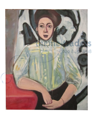 Painting of Woman Props, Prop Hire