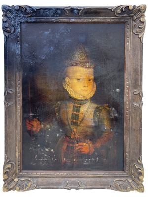 Spooky Child Ancestor Wall Art Painting Props, Prop Hire