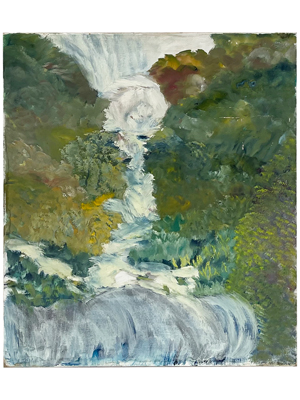 Psychic Waterfall Oil Painting (Copyright Free) Props, Prop Hire