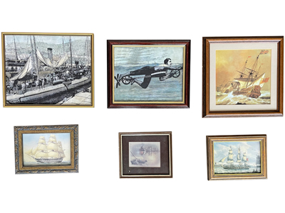 Nautical Galleon Sailing Prints Paintings Props, Prop Hire