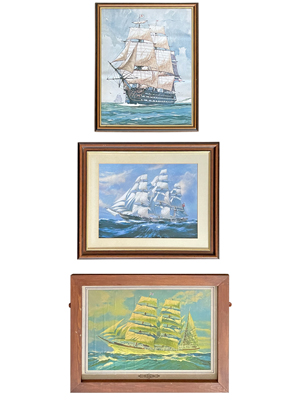 Galleon Ship Nautical Clipper Paintings Prints Props, Prop Hire