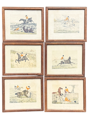 Set of Six Baxter Horse Caricatures (Priced per Item) Props, Prop Hire
