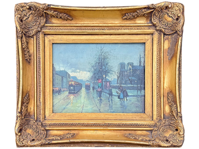 Paris Street Scene Oil Painting Props, Prop Hire