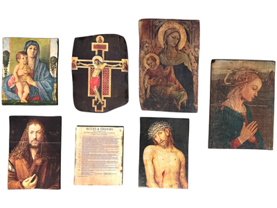 Handpainted Religious Icons Paintings on Wood Props, Prop Hire