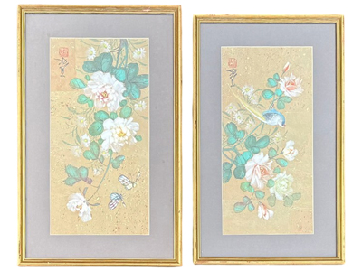 Chinese Bird Butterfly Flower Paintings Props, Prop Hire