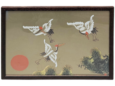 Japanese Crane Bird Wall Art Props, Prop Hire