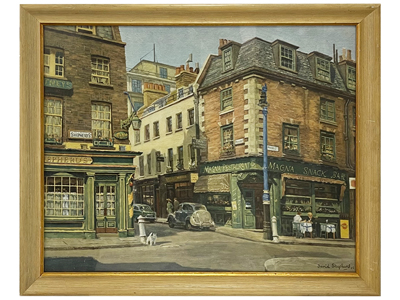 Shepherds Market Glazed Framed Print Painting Props, Prop Hire