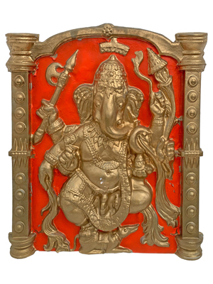 Ganesha Wall Relief Panel Props, Prop Hire