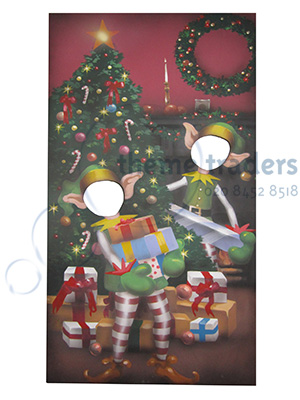 Elf Peep through board Props, Prop Hire