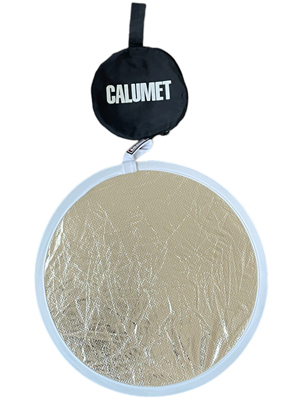 Calumet Gold Pop Up Photographic Reflector in Case Props, Prop Hire