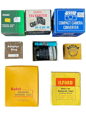 Retro Photographic Sundries Props, Prop Hire