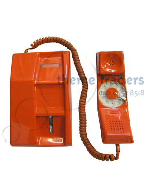 Orange Retro Telephone Props, Prop Hire