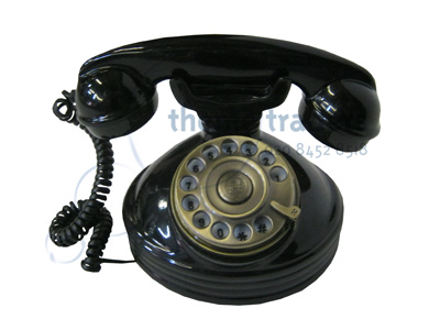 Black Retro Telephone Props, Prop Hire