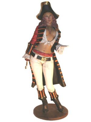 Pirate Girl Statues Props, Prop Hire