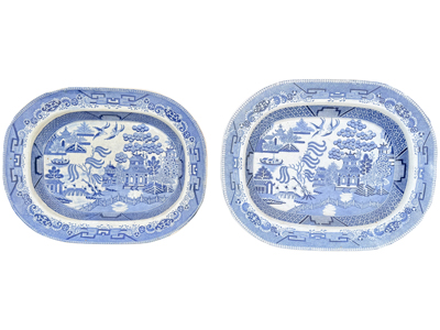 Large Staffordshire China Platters Props, Prop Hire