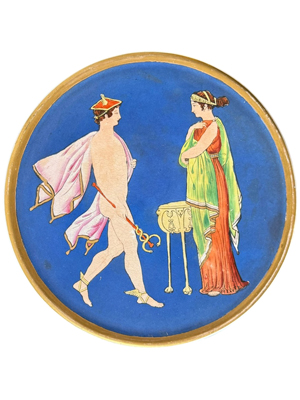 Small Greek Pottery Charger Platter Props, Prop Hire